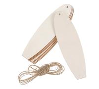 OFFSCH 10Pcs DIY Wooden Surfboard Cutouts for Unfinished Blank Wood Craft Plaques for Wall Hanging Safe Material for Summer Party Decor and Artistic Family Projects