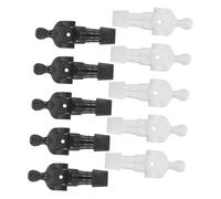 OFFSCH 10pcs Foosball Player Replacement Armbearing Figures Mini Table Football Men for Foosball Machine Accessories Black White