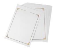 OFFSCH 10pcs Gold Foil Blank Diploma Paper Thick Certificate Sheets for Printing Awards Employee Recognition Training and Graduation