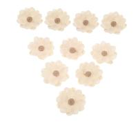 OFFSCH 10pcs Handmade Burlap Flowers Lightweight Durable Linen Floral Embellishments for DIY Crafts Wedding Party Clothing Decoration Seasonal Rustic Arrangements