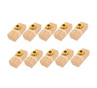 OFFSCH 10pcs Lipstick Packing Boxes Kraft Paper Box Sunflower Pattern 8.7x5.5x2.8cm Paper Holder for Cosmetic Packaging and Holiday Present