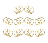 OFFSCH 10pcs Metal Binding Rings Openable Loose Leaf Binder Hoops for Paper Flash Cards Recipe Book DIY Projects