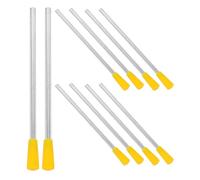 OFFSCH 10pcs Metal Dinner Triangle Bell Mallets Lightweight Percussion Iron Sticks for Outdoor Picnics Classroom Home Playground Use Bright Clear Sound Rhythm Tool