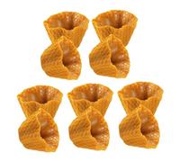 OFFSCH 10pcs Mini Ice Cream Cone DIY Charms for Phone Case Decor Delicate Flat Cone Models for Craft Accessories Jewelry Making Garments Bags Shoes Headwear Embellishment