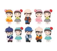 OFFSCH 10Pcs Miniature Dolls Resin Figurines for Flowerpot Decoration Creative Succulent Garden Statues Vivid Doll Statues for Indoor Outdoor Use Unique for Birthday Home Decor