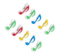 OFFSCH 10pcs Music Note Folder Book Clips Curly Clips Sheet Music Holder Holder Note Book Clamps