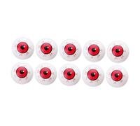 OFFSCH 10pcs Mystic Fake Eyeballs Halloween Decoration Red Vein Scary Eyes for Creepy Ambiance Party Haunted House Supplies