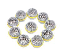 OFFSCH 10pcs Net Head Grille Foam Microphone Screen Replacement Grille for Mic Metal for Mic Accessory