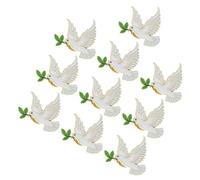 OFFSCH 10pcs Peace Dove Brooch Pin with Elegant Design, Zinc Alloy Material, Fade Resistant and Stable Quality Animal Badge, for Celebrations and Casual Gatherings, Inspired by Classic