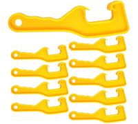 OFFSCH 10pcs Plastic Lid Opener Tool Set for Paint Barrels and Gallon Buckets, Lightweight Bucket Lid Wrench with Strong Grip for Easy Opening in Home and Garage