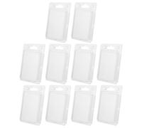 OFFSCH 10pcs Plastic Organizer Clamshell Boxes 88X30X123Mm Reusable Blister Storage Containers for Electronic Product Packaging and Small Parts Storage