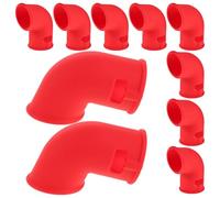 OFFSCH 10Pcs Silicone Steam Diverter Vent Hose for Pressure Cooker, Red Replacement Cooker Parts Accessory for Kitchen Cooking and Festival Meal Preparation