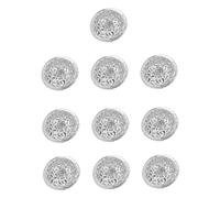 OFFSCH 10pcs Tin Alloy Electroplated Hollow Jingle Bells Pendant for DIY Crafting Christmas Decorations Key Accessories with Treatment and Crisp Sound