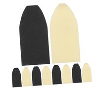 OFFSCH 10pcs Violin Bow Tips Plastic Repair Parts Violin and Viola Accessories Black and White Cushion for Stringed Instrument Maintenance