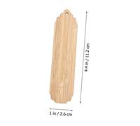 OFFSCH 10pcs Wooden DIY Bookmarks with Rounded Edges Unfinished Blank Craft Tags for Painting Writing and Decoration Suitable for Readers Students and Writers