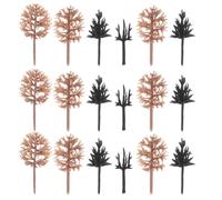 OFFSCH 116pcs Miniature Trees: Mini Plastic Mixed Model Trees Landscape Accessories for Train Scenery Dioramas Dollhouses Sand Table and Model Railways