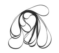 OFFSCH 11pcs Flat Rubber Turntable Belt Kit for Phonograph and Record Player Drive Replacement Wear-resistant Motor Pulley Belts for Vintage Turntable Maintenance and Repair