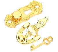 OFFSCH 12 Mini Dollhouse Metal Door Lock Key Letter Box Door Knocker Set Tiny House Accessories for DIY Dollhouse Décor Scale Miniature