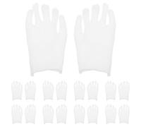 OFFSCH 12 Pairs White Cotton Etiquette Gloves Medium Thickness