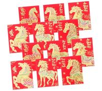 OFFSCH 120pcs Vietnamese Year Horse Red Envelopes Lunar Year Red Money Packets with Elegant Horse Patterns and Blessing Words Spring Festival Cash Envelopes for Wedding and Celebration