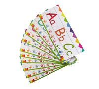 OFFSCH 12pcs Alphabet Line Wall Strips for Classroom Nursery Abc and Flashcards for Preschool Learning Interactive Letter Practice Handwriting Support Homeschool School Supplies