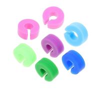 OFFSCH 12Pcs Assorted Color Silicone Drink Markers Creative Cup Identifiers for Parties Home Bars Cocktails Practical Drink Charms for Easy Identification