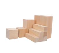 OFFSCH 12pcs Basswood Carving Blocks Unfinished Wood Squares for Whittling and Crafting Includes 6pcs 10x2.5x2.5cm, 4pcs 5x5x5cm, 2pcs 12.5x5x5cm Small Wood Blocks Suitable for DIY