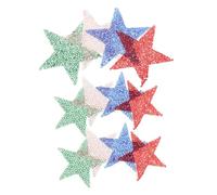 OFFSCH 12pcs Candy Color Star Rhinestone Appliques Vibrant Resin Gems for DIY Clothing Shoes Bags Decoration Easy Quick Heat Transfer Patches Dress Embellishments Craft