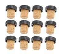 OFFSCH 12pcs Creative Cork Stopper for Wine and Fruit Liquor Bottles Glass Seal Plugs with Airtight Seal for Weddings Home Bars and Parties to Preserve Red Wine Freshness