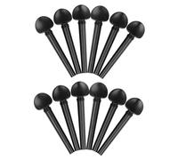 OFFSCH 12pcs Ebony Tuning Pegs for Violin Oud Accessories Musical Instrument Supplies