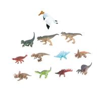 OFFSCH 12pcs Educational Dinosaur Figures Mini Simulation Models for Learning and Collecting Realistic Animal Ornaments for Boys