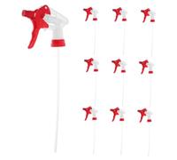 OFFSCH 12pcs Garden Sprayer Adjustable Water Hose Nozzle Spray Nozzles for Bottles Red Manual Trigger Sprayer Head for Irrigation and Plant Watering