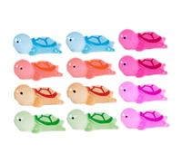OFFSCH 12pcs Glow Dark Miniature Resin Turtle Figurines Cute Luminous Animal Ornaments for Home Garden Desk Decor Lightweight Craft Decorations in Colors