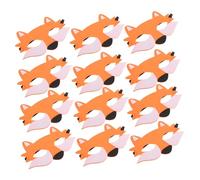 OFFSCH 12pcs Half Face Wolf Masks for Felt Halloween Costume Accessories for Parties Storytelling Classroom Activities Realistic Animal Design Reusable and Easy to Clean