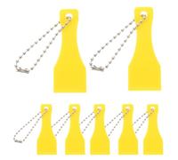 OFFSCH 12pcs Lottery Ticket Scratcher Tool Plastic DIY Scraper Tools with Flat Edges for Easy Scratching Lightweight Keychain Accessories for Portable Use Random Color