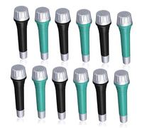 OFFSCH 12Pcs Microphone Fake Pretend Play Props for Boys and Material with Smooth Surface Creative Stage Performance for Confidence Building and Fun Role Play