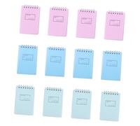 OFFSCH 12pcs Mini Coil Notebooks A7 Portable Spiral Notepad Set Random Colors Creative Memo Pads for Home Office Travel Use