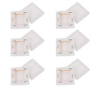 OFFSCH 12Pcs Mini Cotton Canvas Painting Panels DIY Art Frames for Oil Drawing Simple Stretched Canvas Boards for Beginners and Artists Creative Artwork Display Frames