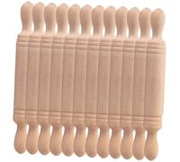 OFFSCH 12pcs Mini Wooden Rolling Pins Small Dollhouse Accessories Decorative Cooking Craft Rolling Stick Model for Dollhouse Scenes