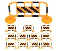 OFFSCH 12pcs Miniature Roadblocks Traffic Scene Simulation Barricades for Table Decoration Safe Material Sturdy Design for Cognitive Development and Play