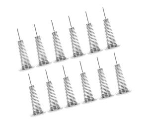 OFFSCH 12pcs Needle Felting Doll Stand Holder Set, Versatile Iron Crochet Doll Display Base, Sturdy Small Support Stands for Daily Life and Desktop Use, Silver