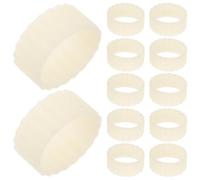 OFFSCH 12pcs Silicone Candlestick Adapter for Candle Holders, Fit Candle Stabilizing Inserts Non-slip Grip, Versatile Usage for Church and Religious Occasions, Beige