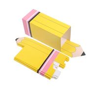 OFFSCH 12pcs Vibrant Back to School Pencil Candy Boxes Popcorn Holders and Treat Containers for Classroom Decorations and Party Favors Engaging Learning Environment Supplies