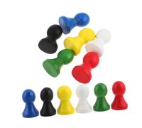 OFFSCH 12pcs Wooden Chess Pieces Humanoid Chessmen for Board Games Portable Chess Supplies Compatible with Various Game Counters and Pawns
