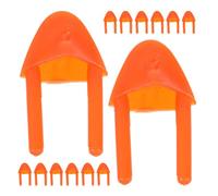 OFFSCH 150Pcs DIY Plastic Bird Beaks Orange Red Fake Chick Mouth Accessories for Crafting Plush Animal Dolls and Bird Decorations