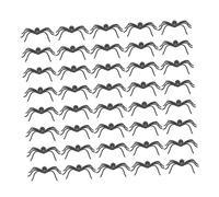 OFFSCH 150pcs Realistic Fake Spiders Halloween Prank Flexible Plastic Spooky Decorations for Parties Haunted Houses and Scary Setups Safe Lightweight Multipurpose Props