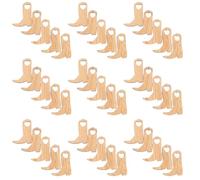 OFFSCH 150pcs Unfinished Wooden Cowboy Boot Cutouts, Mini Wood Ornaments for Crafts, Rustic DIY Decoration Pieces for Wedding, Classroom Art Projects, Bulk Craft Wood Shapes