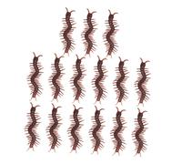 OFFSCH 15pcs Realistic Fake Centipede Toys Fidget Worms for Halloween Trick Prank Toy