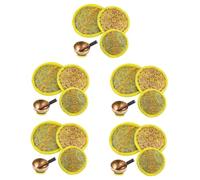 OFFSCH 15pcs Singing Bowl Mat for Sound Bowl Cushion Embroidery Pattern for Yoga Matters and Meditation Scenario