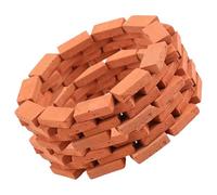 OFFSCH 16 Scale Miniature Red Brick Models for DIY Dollhouse Landscaping, Artificial Small Bricks Set for Sand Table Building and Handmade Architecture Decor